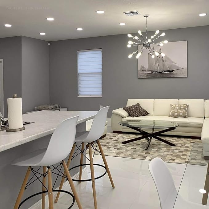 TORCHSTAR 12-Pack 6 Inch Ultra-Thin LED Recessed Lighting with J-Box, 4000K Cool White, 12W Dimmable 1000lm Brightness LED Downlight, ETL & Energy Star Listed