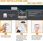 Square 8 Inch LED Recessed Light,18W 6000k Daylight,No Dimmable,4Pack Ultra Thin LED Recessed Lighting with J-Box. 8" Recessed Ceiling Wafer Canless Fixtures .Slim Can-Killer Lights,CRl90+