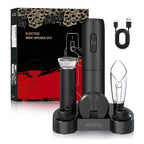 AIKARO - Electric Wine Bottle Opener Automatic Corkscrew, Rechargeable (Set C)