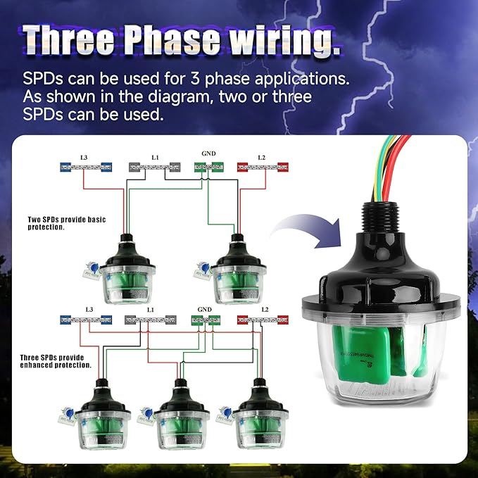 600 Surge Protection Device is Designed for Indoor and Outdoor Applications and Suitable Can Protect Wires,Transformers