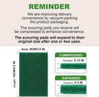 AIDEA Heavy Duty Scouring Pads, Dish Scrubber Pads for Household and Kitchen, Multipurpose Scour Pads for Cleaning, 96 Pack, 5.5in*3.5in