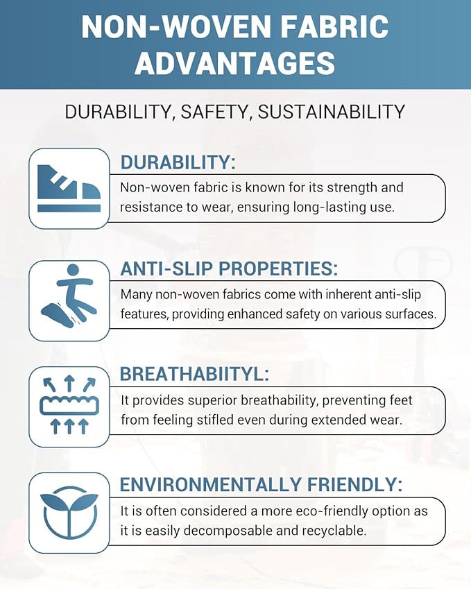 200 Count Shoe Covers Disposable Non-Slip, Premium Cloth Boot Covers, Slip-resistant, Durable, Breathable, Non-toxic, Recyclable