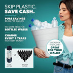 CuZn Under Sink Water Filter for Sink Faucet, 20K Gallons or 2 Year Filtration Life, Reduces PFAs, PFOS, Lead, Chlorine, Improves Taste of Tap Water, NSF/ANSI 42 & 372 Certified High Performance