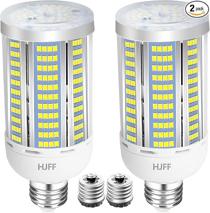 HJFF Led Light Bulb 500W Equivalent 7500 Lumen 5000K Waterproof E26/E27 Medium Base 60W led Bulb for Outdoor Indoor Lamp Area Garage Warehouse Workshop Street Backyard