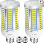 HJFF Led Light Bulb 500W Equivalent 7500 Lumen 5000K Waterproof E26/E27 Medium Base 60W led Bulb for Outdoor Indoor Lamp Area Garage Warehouse Workshop Street Backyard
