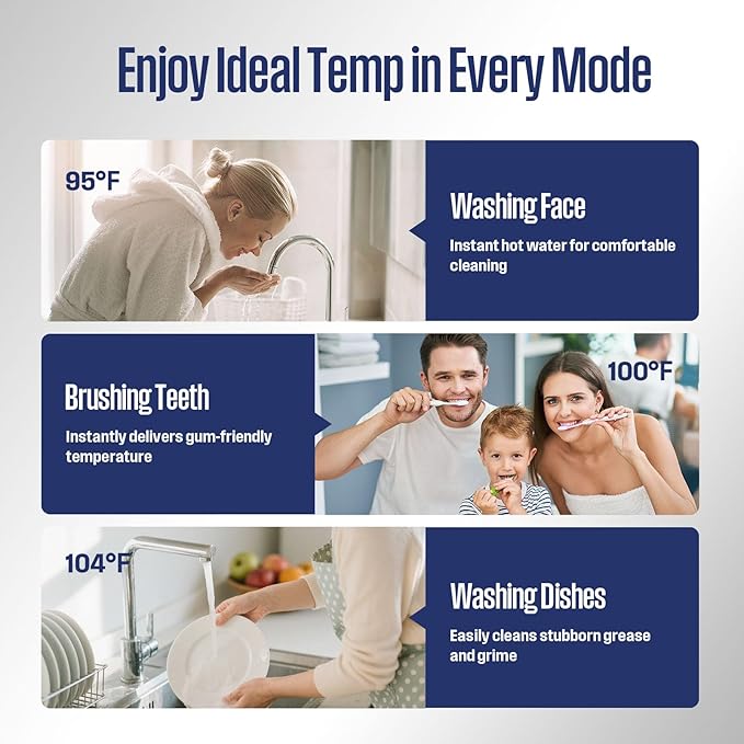 Westinghouse 1.5 Gal Compact Mini-Tank Electric Water Heater - 120V Under Sink Point-of-Use On-Demand Hot Water for Kitchen, Bathroom, Home - CSA Listed