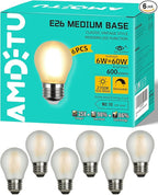 Vintage Edison LED Short Bulb 60W E26 Standard Base Dimmable G45 Small Globe 2700K Soft White 60watt Round Light Bulb Ideal for Home Lighting Fixtures Create Cozy Ambiance in Living Rooms and Bedrooms