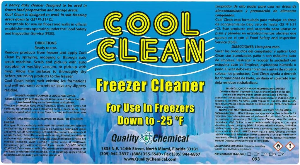Quality Chemical Cool Clean Heavy-Duty Freezer Cleaner-1 gallon (128 oz.)