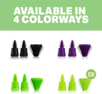 Hemper Plugs + Caps | Universal Cleaning Plugs for Glass Water Pipes and More | Fits Male & Female Joints | Leak-Proof Seal | Hassle-Free Cleaning | Durable, Reusable & Easy to Use - (Black)