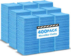 Microfiber Towels Bulk-400 Pack, Cleaning Cloths, Microfiber Towels for Cars, Cleaning Rags Blue (12x12 inches)