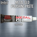 Metal Glo Polishing Paste | Premium Quality Polishing Paste | Polishes Most Metals | Liven Up Old Metals with New Shine | Ideal for Knife Blades and More | 1.4 Oz. Tube