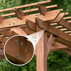 #14 x 8 Wood Structural Screws 100 Pack Hex Head Lag Screws, Rust Resistant Timber Screws for Timber/Log/Landscaping Wood (Green)