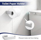 Brushed Nickel Bathroom Hardware Set, 4-Piece Bath Towel Bar Set SUS304 Stainless Steel Towel Rack Set for Bathroom, 23.6 inches Bathroom Towel Holder Set Wall Mounted