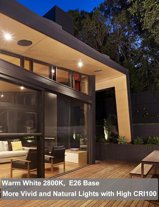 PAR20 39W Halogen Flood Light Bulbs 2PCS, 39w 120V 480 Lumens, E26 Medium Base, 2800K Warm White Dimmable for Indoor Spotlight, Range Hood Light Bulbs, Recessed Bulbs