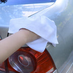 Tricol Clean Profesional Resuable Lint Free Microfiber Edgeless Cleaning Cloth 50PK Cleaning Rags,Absorbent Microfiber Wipes in Dispenser Box for Housekeeping, Car Cleaning (12 * 12 Inches) (white1)