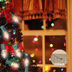 25 Pack C7 Clear Replacement Bulbs Waterproof UL Certified 5w Incandescent for Indoor/Outdoor Use and Christmas Tree String Lights