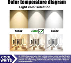 F15T12-CW Cool White 15 Watt Light Bulbs, T12 15 Watt Fluorescent Bulb 18 Inches, Cool White G13 Cap 825 Lumens 4 Pack