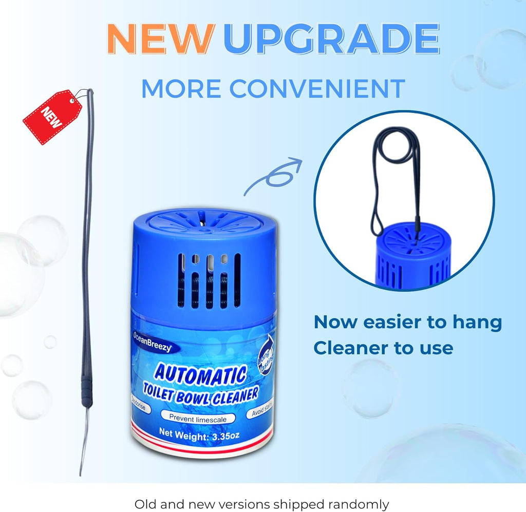 Toilet Bowl Cleaners 2 Bottles | Automatic Long-Lasting Blue Toilet Cleaner Tablets, Septic Safe Toilet Bowl Tablets in Bottles | Larger capacity | Prevent Stain Buil（2800 Flushes Each）