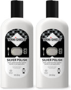 Silver Polish - Clean, Polish, and Protect Against Tarnish - 8 Ounces – Safely Cleans in Just One Application 2-Pack