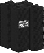 Microfiber Cleaning Cloth, 200 Pack Microfiber Towels for Cars Reusable Shop Rags Bulk Lint Free Cleaning Towels for Car Kitchen Automotive Bar Mechanic Restaurant Garage, 11.5"x 11.5", Black