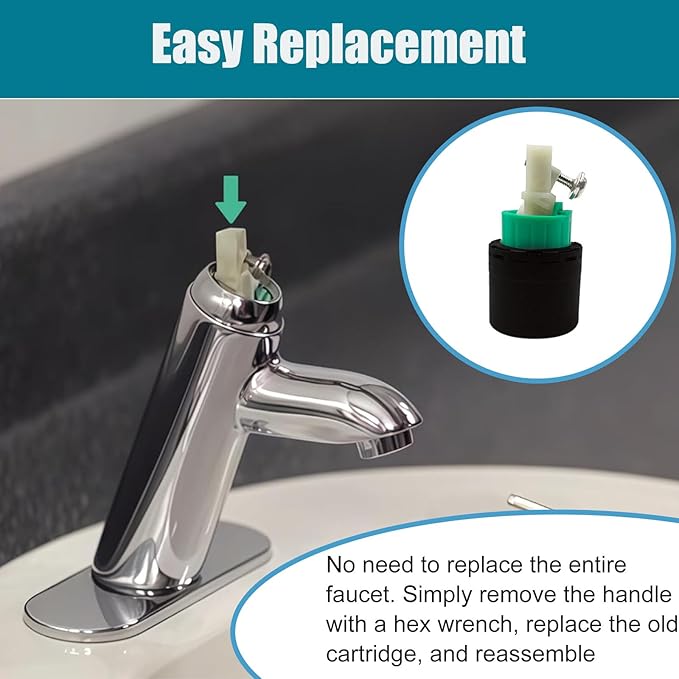 92730000 Kitchen Faucet Cartridge for hansgrohe Replacement Parts, for M3/M2 2IN Single-Hole Valve Cartridge, Kitchen Faucet Parts, for hansgrohe Kitchen Faucet Valve Core, for Hansgrohe Parts