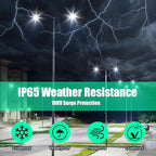 BBESTLED 320W LED Parking Lot Light Outdoor Wall/Arm Mount, UL DLC Listed IP65 5000K 44800LM Commercial Area Lighting 100-277VAC Input, LED Shoebox Parking Pole Light Fixtures