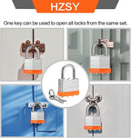 Padlocks Keyed Alike, Pack of 48, Laminated Steel Keyed Lock (1-9/16", 40mm), Padlocks with Same Key, Normal Shackle, for Toolbox, Locker & StorageUnit or More