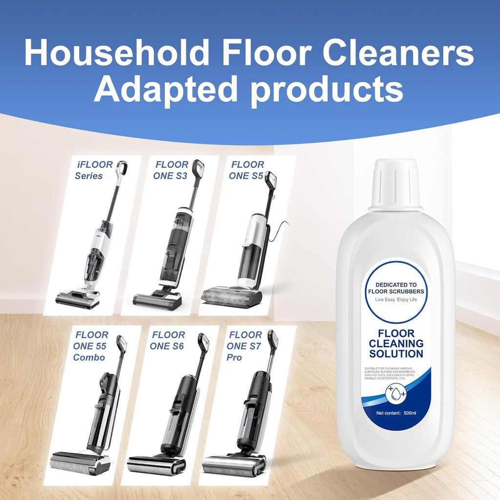 Compatible with Tineco Cleaning Solution Original flavor Scent Floor Cleaning Solution, Suitable for All Robot Vacuum Cleaners and Wireless Wet Dry Dual-Use Vacuum Cleaners (2 Bottle, Original)