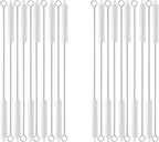 20PCS Straw Cleaner Brush kit,Straw Brush of 8mm-10.6 inch for Water Bottle Sippy Cup with Straw,Glass Straw,Piper Cleaning,Tubes Cleaning Like Filter and Sink Drain Hair Remove (Rubber top)