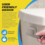 Qualihome Toto Toilet Handle Replacement Nickel THU004-CP - Side Mount Toilet Handle Tank Flush Lever - Nickel