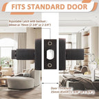 Probrico 3 Pack Oil Rubbed Bronze Entry Door Lever with Lock, One Keyway Entrance Door Locksets for Front Door (Three Same Keys), Exterior Square Door Lock Interior Bedroom Entrance Door Knob