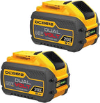 60V Battery 12ah Replacement for Dewalt Batteries 60 Volt DCB606 DCB609 DCB612 2 Pack, Compatible with Dewalt 20V 60V Cordless Power Tools