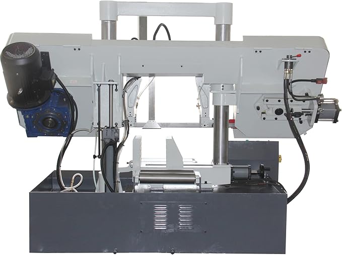 KAKA Industrial Metal Cutting Bandsaw 15.7 Inch Capacity Double Column Horizontal Band Saw Hydraulic Variable Speed Vertical Lifting TGK-16