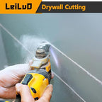 LEILUO 50 Pcs Oscillating Saw Blades Kit Extra-Long Titanium Multitool Blades for Wood Nails Drywall Universal Oscillating Tool Accessories with Storage Bag Fits DeWalt Makita Milwaukee and More