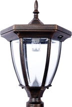 Extra Large Mailbox with Post - Heavy Duty Cast Aluminum Post Mount Mailbox for Outside, Modern Residential Mail Box with Solar Light, No Dig Installation, All-Weather Design