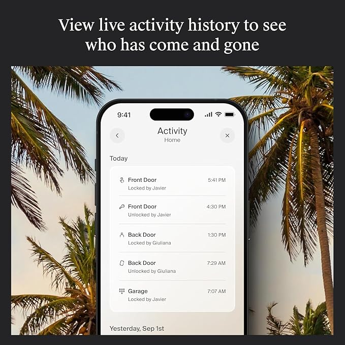 Level Lock+ WiFi Deadbolt Smart Lock - World's Smallest Smart Lock Plus Apple Home Key - Lock/Unlock Anywhere - Level App for iOS & Android - Works with Alexa, Apple & Google Home (Satin Nickel)