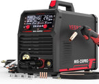 YESWELDER MIG-250 PRO Aluminum MIG Welder, 250Amp 220V Advanced Digital Display, MIG/Pulsed MIG/Flux Core/Aluminum MIG/Lift TIG/Stick 6-In-1 Multiprocess Welding Machine, Spool Gun Compatible