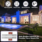 Generator Interlock Kit,Electrical Interlocking Panel Compatible with Square D Homeline Meter Main 150 or 200 Amp Breaker, Generator Electrical Interlock Kit.