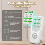 11-in-1 Air Quality Monitor - Portable Indoor Air Quality Detector with Stand, Real-Time Test for AQI, CO2, PM2.5, PM1.0, PM10, TVOC, HCHO, Particles, Temperature & Humidity with Aler (White-White)