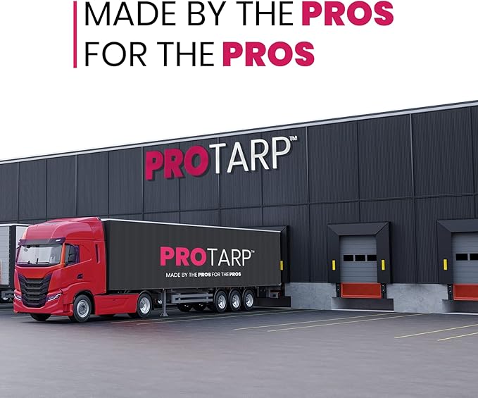 PROTARP Extreme Heavy Duty 22 Mil Tarp Cover, Waterproof, UV Resistant, Rip and Tear Proof, Poly Tarpaulin with Reinforced Edges for Roof, Camping, Patio, Pool, Boat. (White 24′ X 36′)