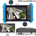 Anpviz CCTV Monitor Tester, 4 in 1 AHD/TVI/CVI/CVBS Coaxial Analog Video Tester, UTP/PTZ Cable Test for 1080P/3MP/4MP/5MP/8MP Analog Security Camera, VGA DC12V Output Camera