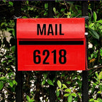 10 Sheets 780 Pcs Vinyl Letter and Number Stickers - Waterproof, Self-Adhesive Alphabet for Mailbox, Door, Window, Cars, Boats, Address(Black, 1in & 2in)