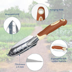 Brown Gardening Tools Set 12-Piece, Garden Hand Tool Kit with Non-Slip Ergonomic Handle, Storage Tote Bag, Garden Apron, Gloves and Kneeling Pad, Gardening Gifts for Women Men Plant Lover