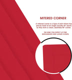 Urban Villa Flour Sack Red Kitchen Towels 100% Cotton Highly Absorbent Dish Towels for Bread Proofing Baking Drying Dinnerware Glass Embroidery DIY Projects Zero Lint 27x27 Inches (8 Pack)