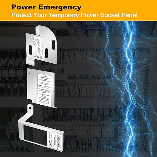 Generator Interlock Kit Compatible with Square D Electric HOMCGK2C Homeline Cover Generator and QOM2 Frame Size Main Breaker,for Use on Indoor QO 150 Amp-225 Amp Main Breaker. (Fixed Bracket 2 in)
