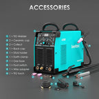 bestarc AC/DC TIG Welder, 215Amp Aluminum TIG Welder with Pulse TIG, 110V/220V Dual Voltage TIG Welding Machine with DC TIG/AC TIG/Pulse TIG/Stick Welding