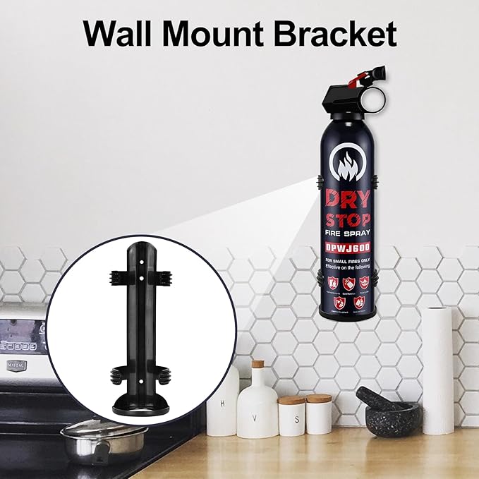 3PCS Fire Extinguisher for Home - Dry Stop Fire Extinguisher Spray, 600g Dry Chemical Fire Extinguisher for Kitchen, Car & Home | Portable, Fights Grease, Electrical & Vehicle Fires