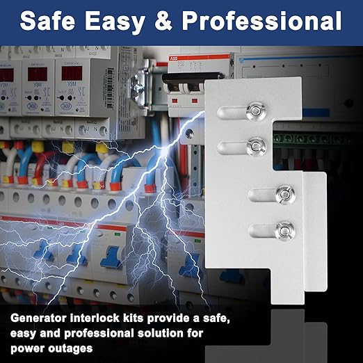 Generator Interlock Kit for Eaton Cutler Hammer 150-200 Amp Panels, 2 1/4" Inch Breaker Spacing, Safe & Easy Home Generator Connection (CH-5)