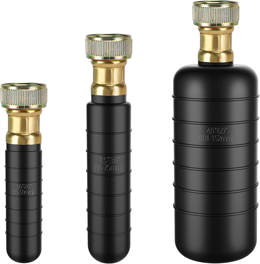 3 Pcs Drain Bladders,Rubber Bladder Drain Cleaners Fit 1" to 6" Drain Pipes,Drain Blockage Unclog Kits for Bathroom Drains Kitchen Sinks