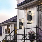 Dusk to Dawn Outdoor Wall Light Fixture 4 Pack, Up and Down Lights Outdoor Wall Sconces, Aluminum Waterproof Outside Lights for House Porch Hallway Garage